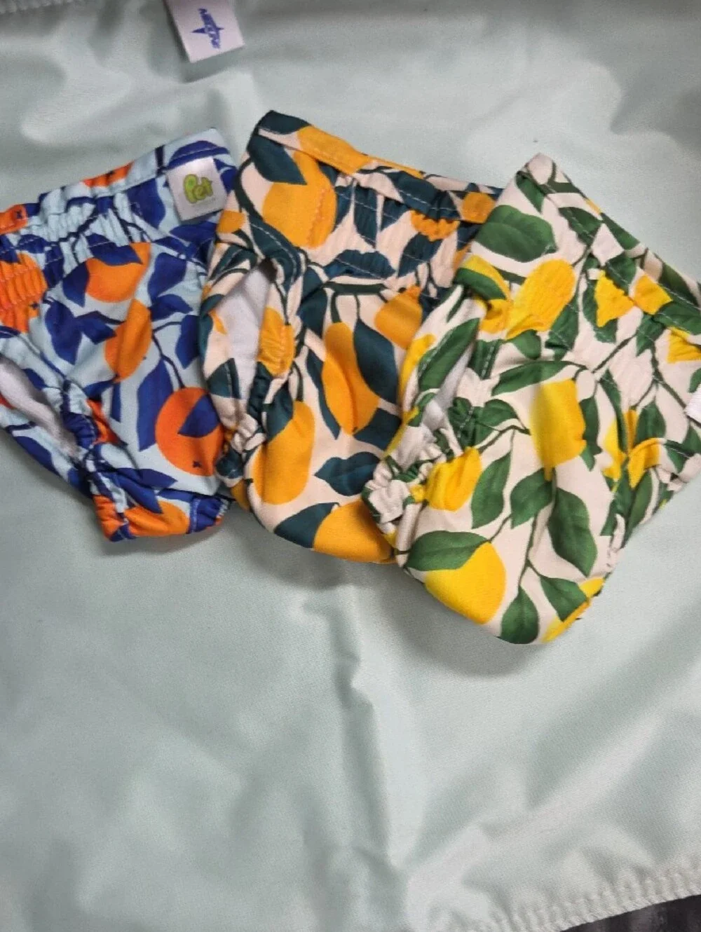 Pet Magasin Lemon Print Dog Diaper - Yellow & Green